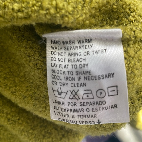 Liz Claiborne Double Breasted Mustard Sweater - Picture 8 of 11